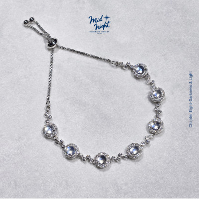 June Birthstone-Moonstone Bubble Bracelet